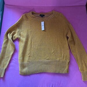 J. Crew Mustard Yellow Cotton / Linen